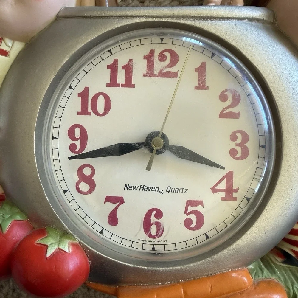 Vintage 1990 Campbells Soup Kids Wall Clock New Haven Quartz Burwood Kitchen USA